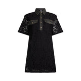 Abito donna corto in pizzo