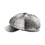 Cappello donna check con spilla