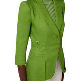 Giacca donna in misto lino