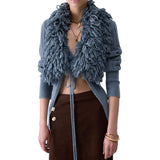 Cardigan donna in lana e alpaca