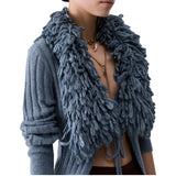 Cardigan donna in lana e alpaca