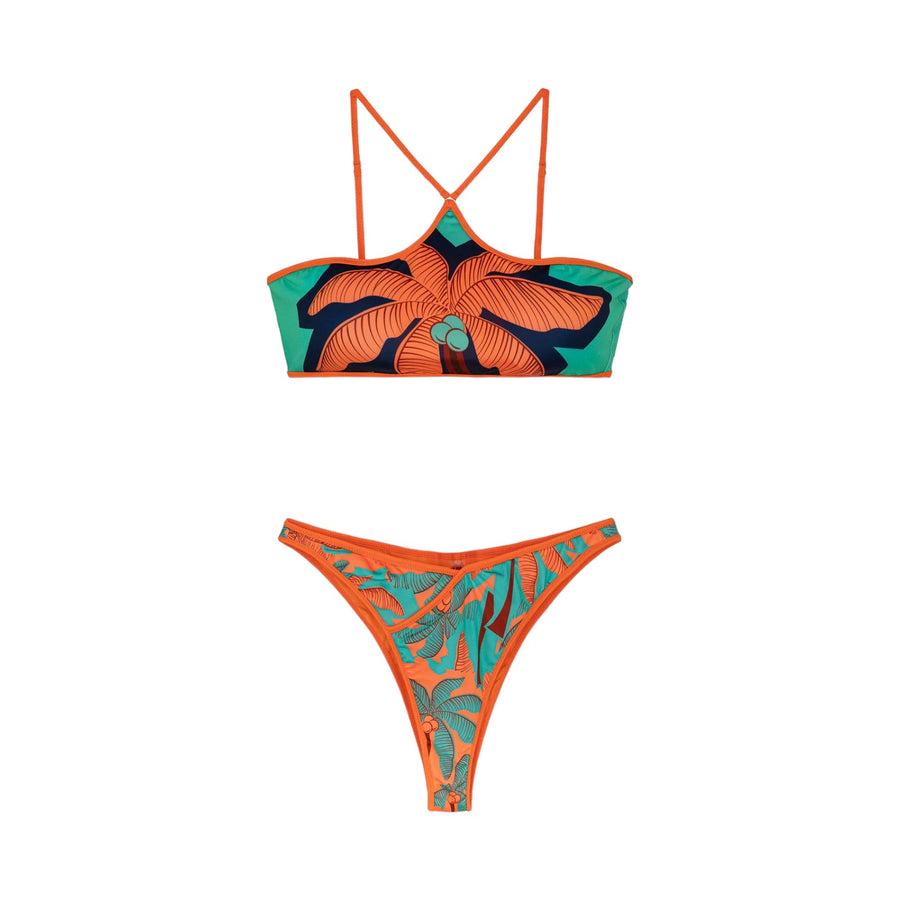 Bikini donna top e slip americano fisso exotic