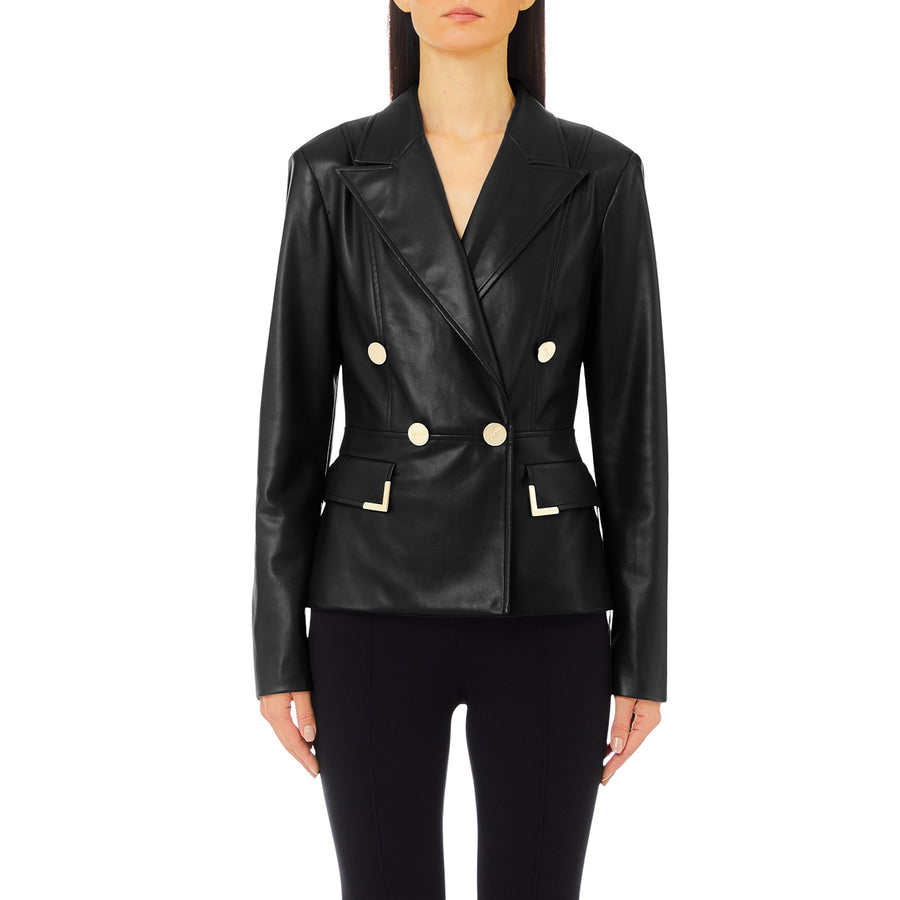 Blazer donna in similpelle