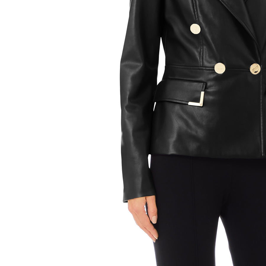 Blazer donna in similpelle