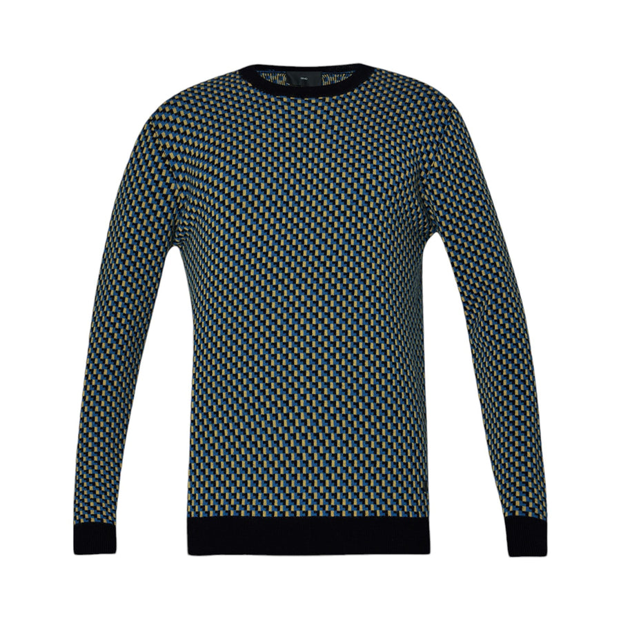 Maglia uomo jacquard in lana