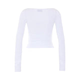 Maglia donna in jersey con dettaglio gioiello