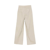 Pantaloni donna palazzo in popeline