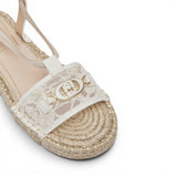 Sandali donna in corda con macramè
