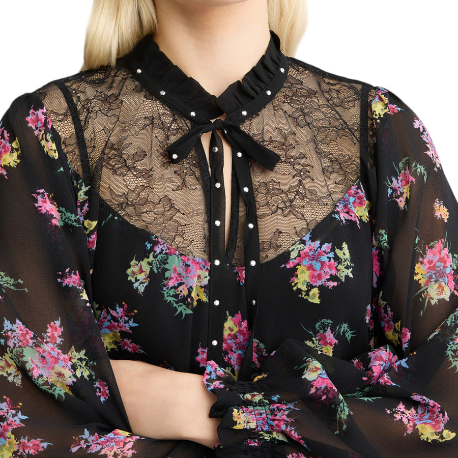 Abito donna in georgette floreale
