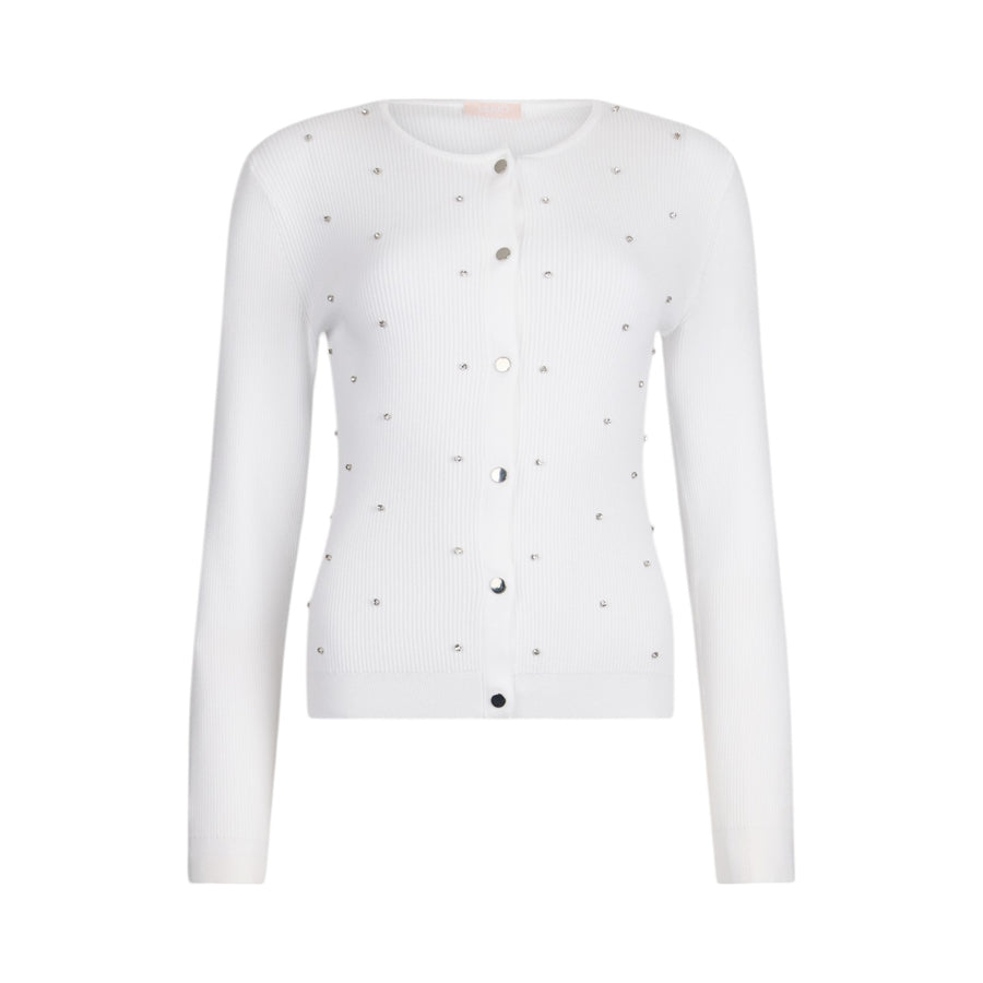Cardigan donna con borchie