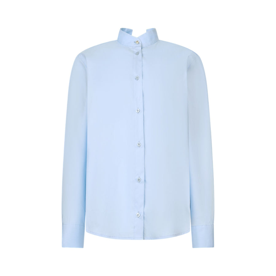 Camicia donna con fiocco gioiello