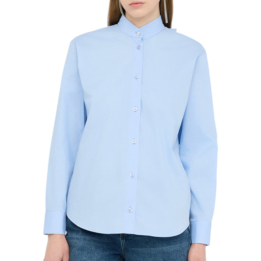 Camicia donna con fiocco gioiello