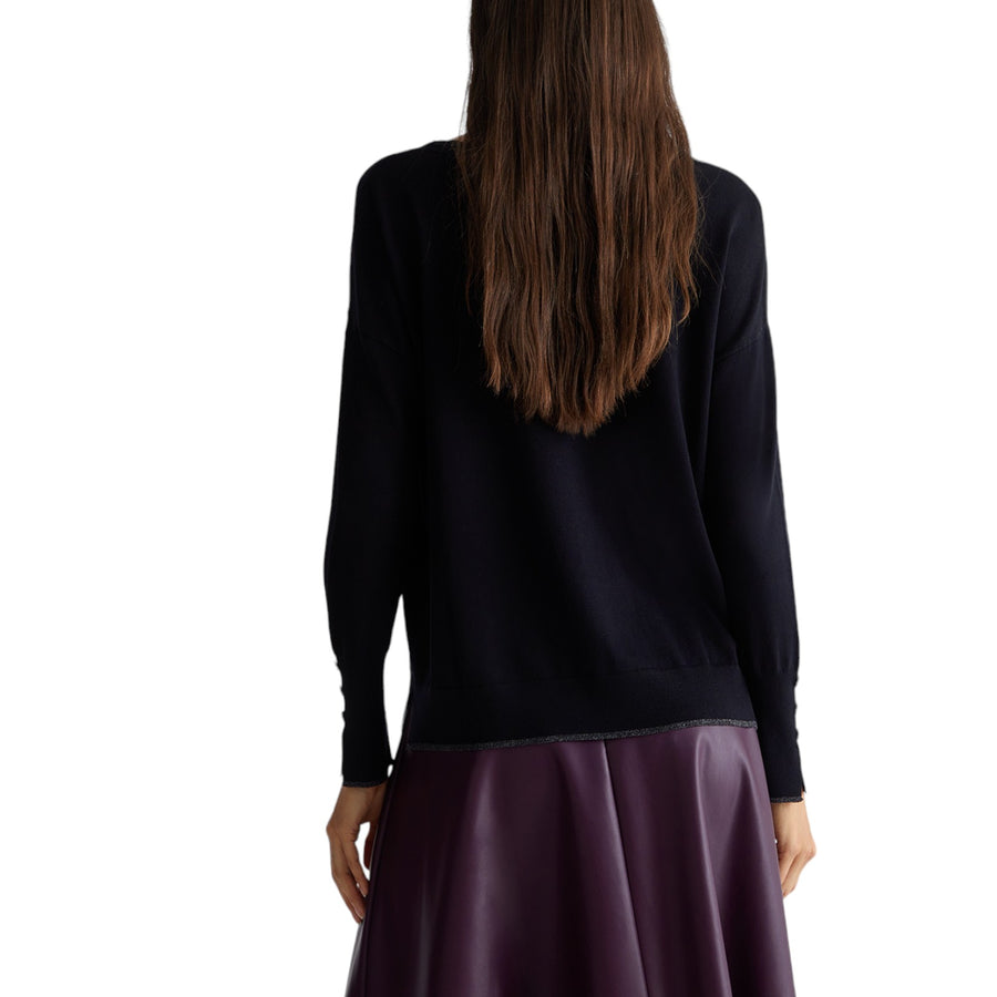 Maglia donna con scollo a V