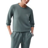 Felpa donna in scuba con logo