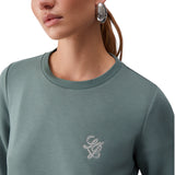 Felpa donna in scuba con logo