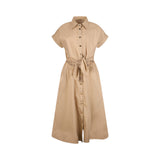 Abito donna chemisier con cut-out