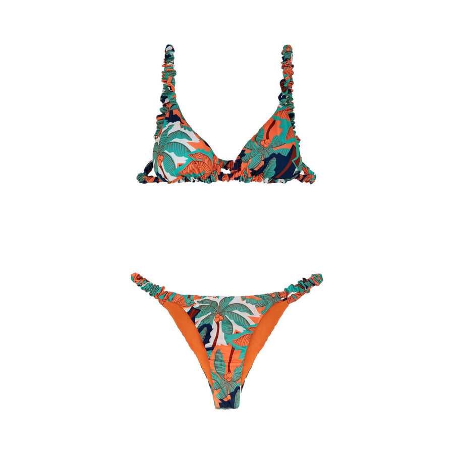 Bikini donna triangolo e slip brasiliano fisso exotic