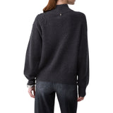 Cardigan donna in lana con ricamo