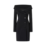 Vestito donna a tubino stile blazer