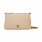 Pochette donna piatta in pelle con logo Love Birds
