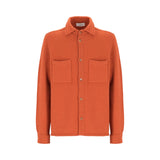 Camicia uomo con cappuccio in lana e cashmere