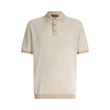 Polo uomo in cotone e seta