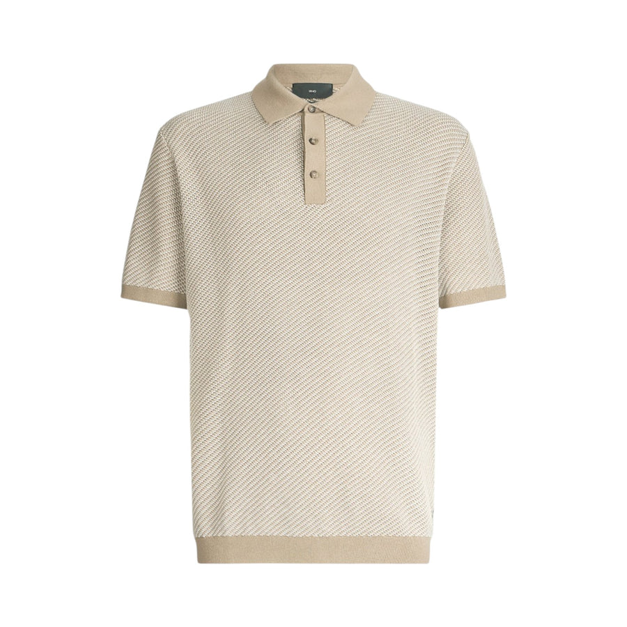 Polo uomo in cotone e seta