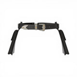 Cintura donna texana in pelle con tasche portaoggetti 3 cm