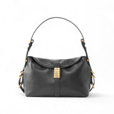 Borsa donna a spalla piccola Saddle Bag Horizontal in pelle