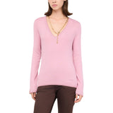 Maglia donna con scollo a V