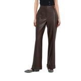 Pantaloni donna in tessuto spalmato