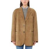 Blazer donna over in suede