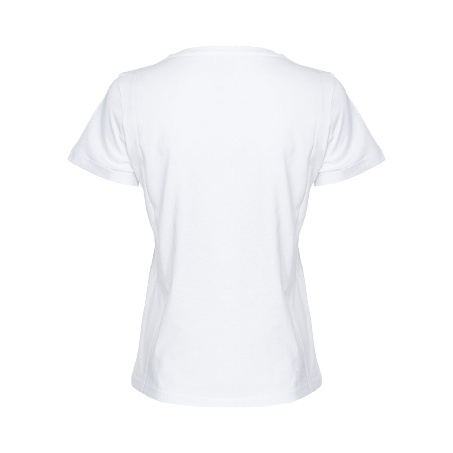 T-shirt maniche corte logo ricamato