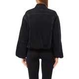 Giubbino donna in denim effetto balloon