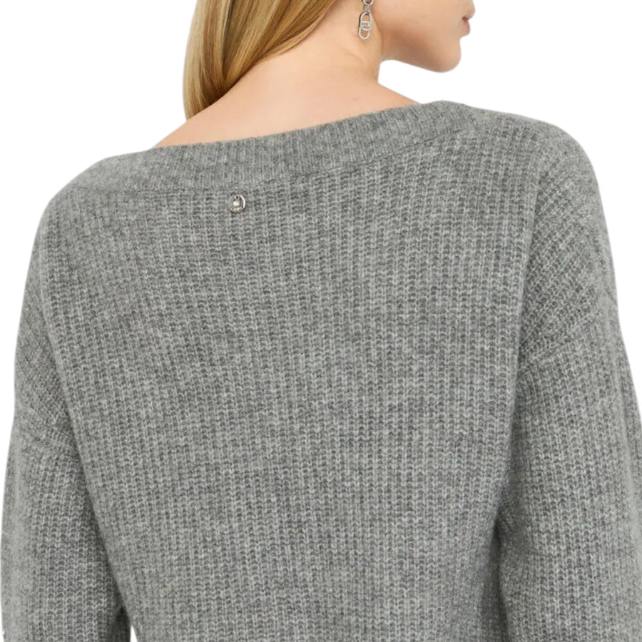Maglione donna in lana con strass