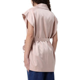 Giacca donna  smanicata in satin