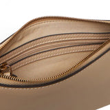 Pochette donna piatta in pelle con logo Love Birds