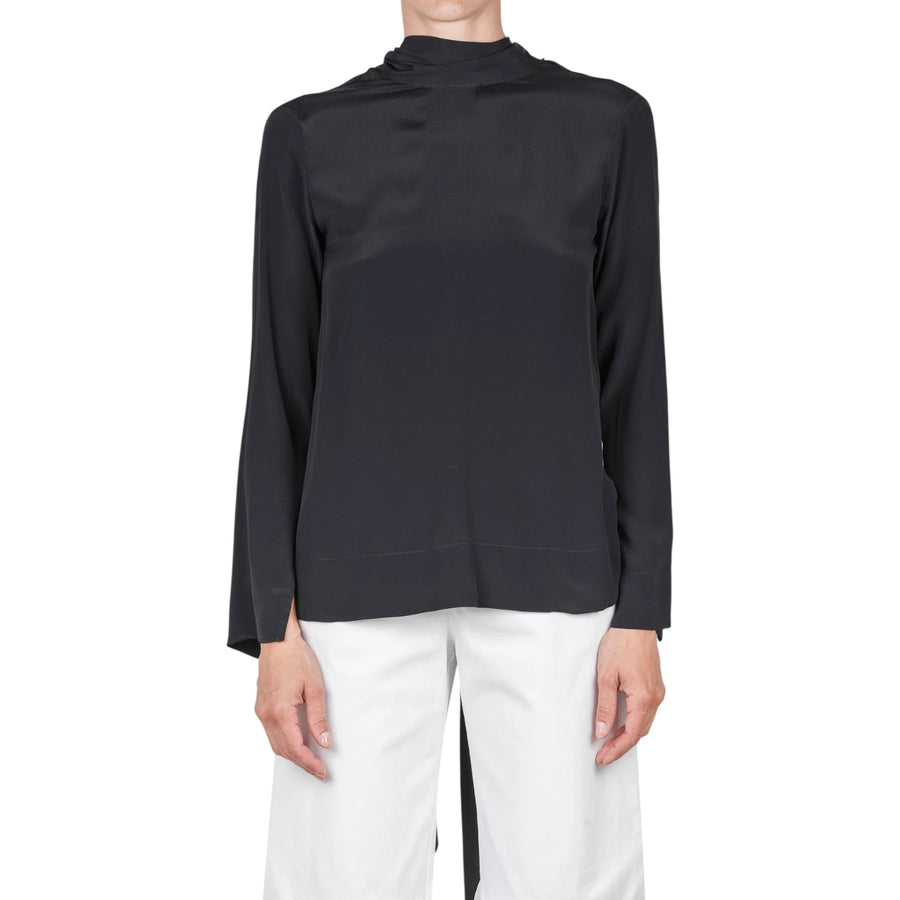 Blusa donna fluida con spacchi