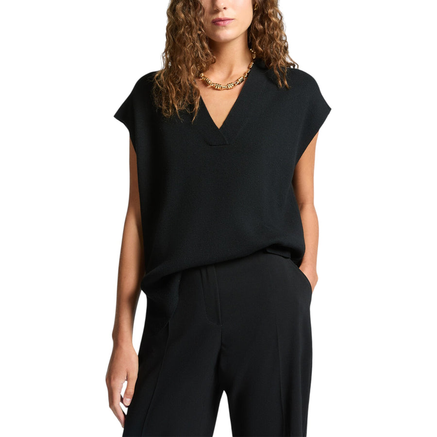 Gilet donna scollato a V