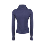 Maglia donna in viscosa stretch con colletto