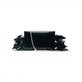 Pochette donna Piume in pelle