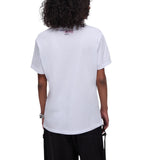 T-shirt donna con stampa e applicazioni