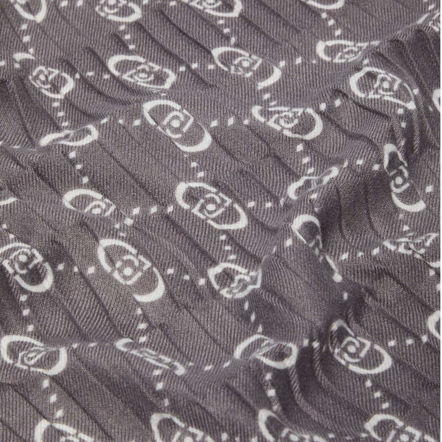 Foulard donna monogram plissé