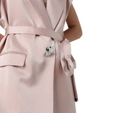 Giacca donna  smanicata in satin