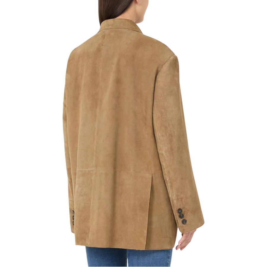 Blazer donna over in suede