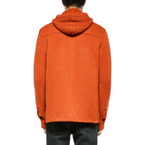 Camicia uomo con cappuccio in lana e cashmere