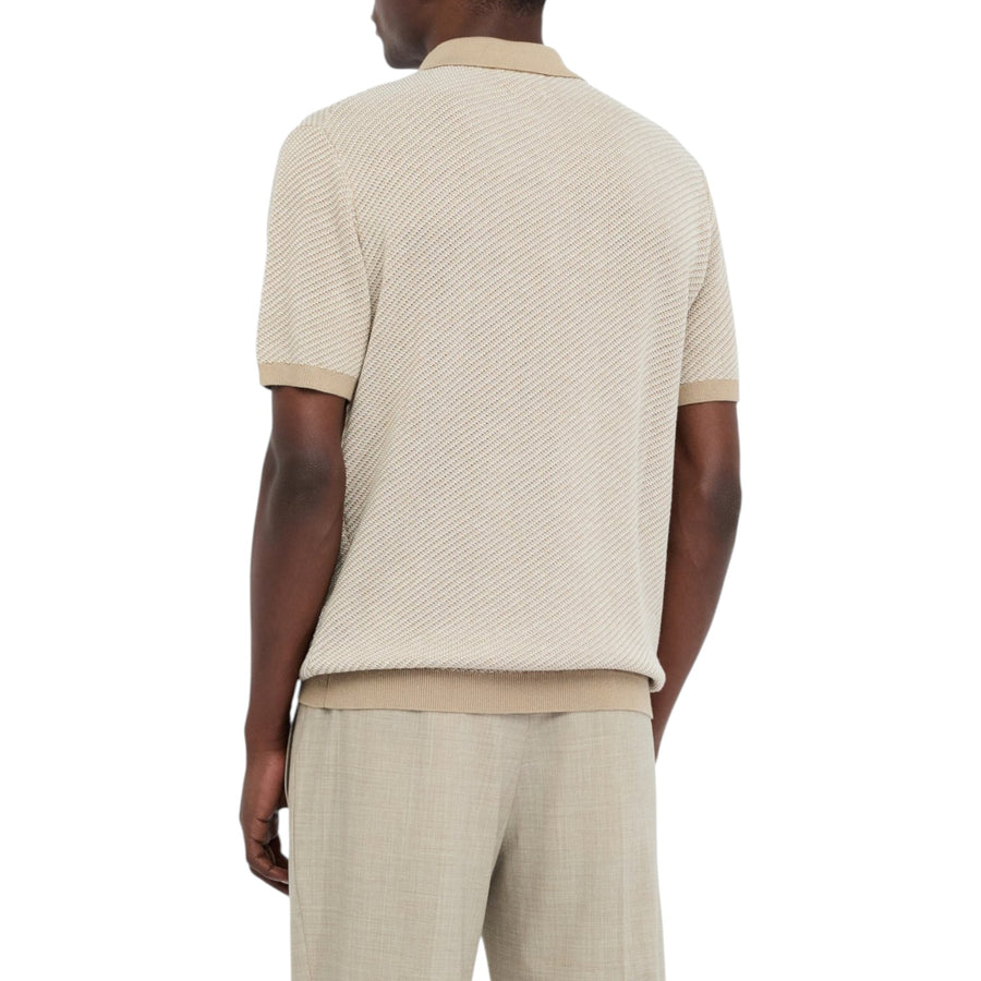 Polo uomo in cotone e seta