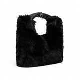 Borsa donna hobo in faux fur