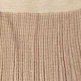Gonna donna lunga in maglia lurex rigata