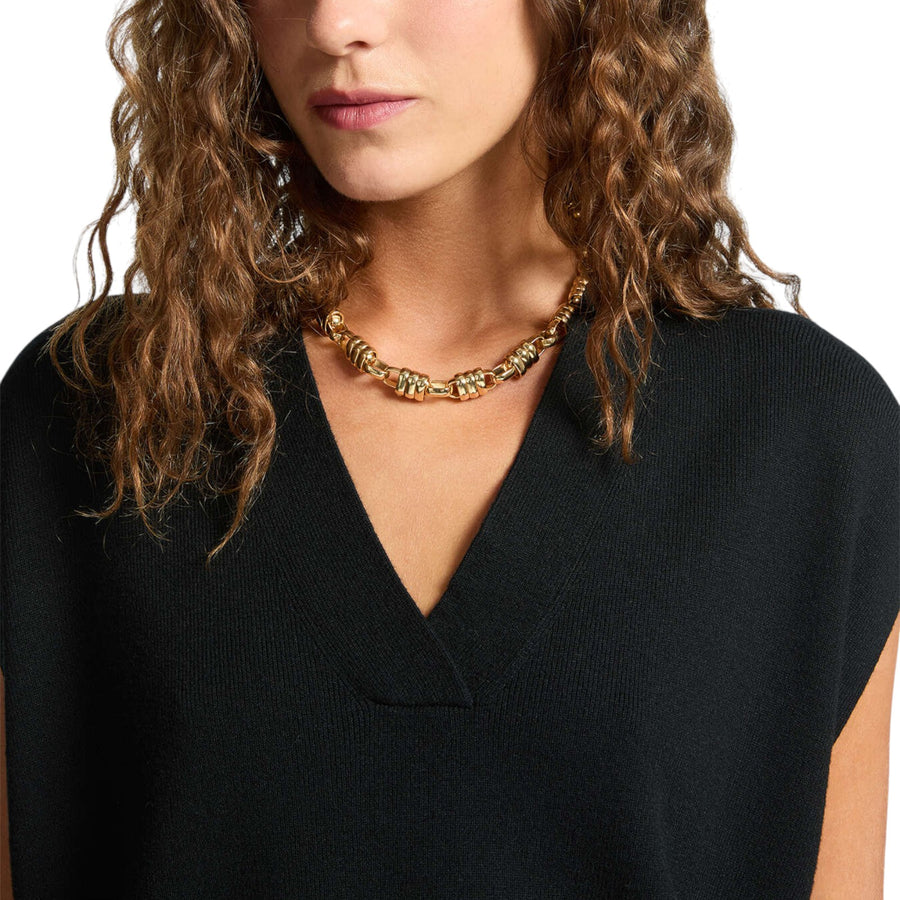 Gilet donna scollato a V